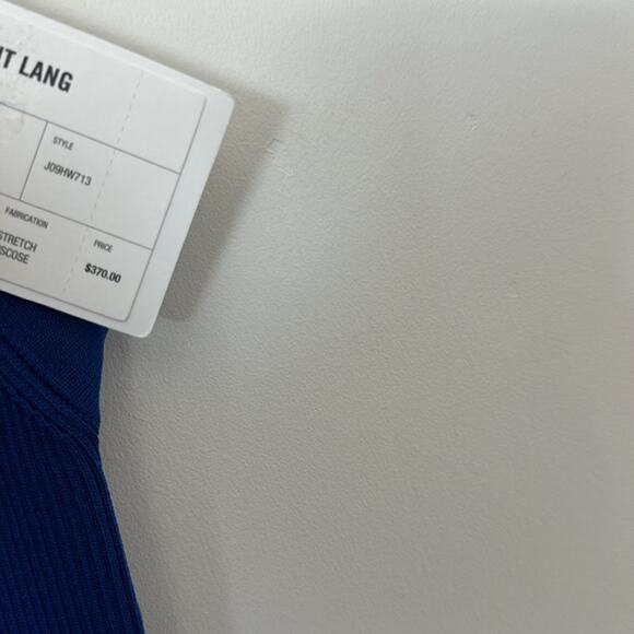 Helmunt Lang Blue Stretch Bodycon Dress Size: XS - Picture 4 of 6